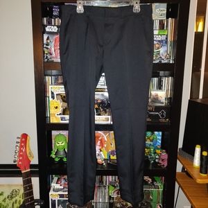 Louis Raphael Solid Skinny Fit Flat Front Dress Pant